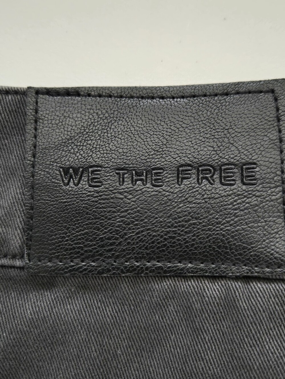 NWT Free People We The Free Lay Down Chino Trousers Wide Leg Faded Onyx Pants 6 - Picture 5 of 11